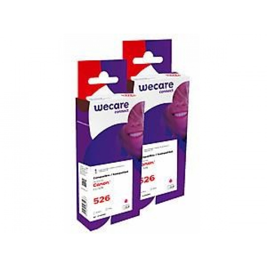 WECARE Armor cartridge pro CANON iP4850 (CLI526M), sada červená, 2x10,5ml