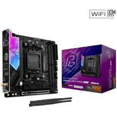 ASRock MB Sc AM5 B850I Lightning WiFi, AMD B850, 2xDDR5, 1xThunderbolt, 1xHDMI, WiFi, Mini-ITX ASRock MB Sc AM5 B850I Lightning WiFi, AMD B850, 2xDDR5, 1xThunderbolt, 1xHDMI, WiFi, Mini-ITX