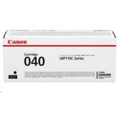 Canon TONER CRG-040HBK černá pro imageCLASS LBP712Cdn, i-SENSYS LBP710Cx, LBP712Cx (12500 str.) Canon TONER CRG-040HBK černá pro imageCLASS LBP712Cdn, i-SENSYS LBP710Cx, LBP712Cx (12500 str.)