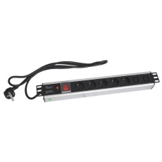 19" rozvodný panel XtendLan 5x230V, 2xIEC320-C13, ČSN, vypínač, indikátor napětí, nadproudová ochrana, kabel 1,8m, 1,5U 19" rozvodný panel XtendLan 5x230V, 2xIEC320-C13, ČSN, vypínač, indikátor napětí, nadproudová ochrana, kabel 1,8m, 1,5U