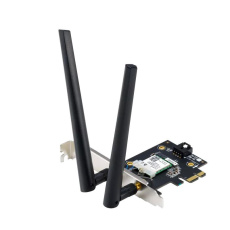 ASUS PCE-BE6500 WiFi 7 PCIe Adaptér, Bluetooth 5.4, PCIe 1x Slot, WPA3 ASUS PCE-BE6500 WiFi 7 PCIe Adaptér, Bluetooth 5.4, PCIe 1x Slot, WPA3