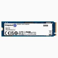Kingston SSD 500GB NV2 M.2 2280 NVMe™ PCIe Gen (R 2100MB/s; W 1700MB/s) Kingston SSD 500GB NV2 M.2 2280 NVMe™ PCIe Gen (R 2100MB/s; W 1700MB/s)