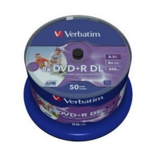 VERBATIM DVD+R(50-pack)DoubleLayer/Spindle/8X/8.5GB/Printable/NoID VERBATIM DVD+R(50-pack)DoubleLayer/Spindle/8X/8.5GB/Printable/NoID