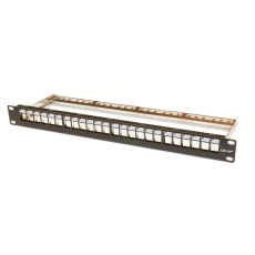 19" modulární patch panel LEXI-Net 24port, černý 19" modulární patch panel LEXI-Net 24port, černý