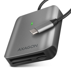 AXAGON CRE-S3C, USB-C 3.2 Gen 1 - SUPERSPEED čtečka karet, 3-slot & lun SD/microSD/CF, podpora UHS-II