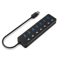 GEMBIRD hub, 7-port USB 3.1 (Gen 1) hub s vypínači GEMBIRD hub, 7-port USB 3.1 (Gen 1) hub s vypínači