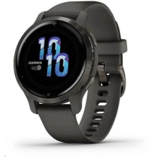 Garmin GPS sportovní hodinky Venu2S Slate/Black Band Garmin GPS sportovní hodinky Venu2S Slate/Black Band