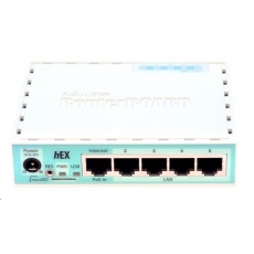 MikroTik RouterBOARD hEX, 880MHz dual-core CPU, 256MB RAM, 5x LAN, USB, microSD slot, vč. L4 licence MikroTik RouterBOARD hEX, 880MHz dual-core CPU, 256MB RAM, 5x LAN, USB, microSD slot, vč. L4 licence