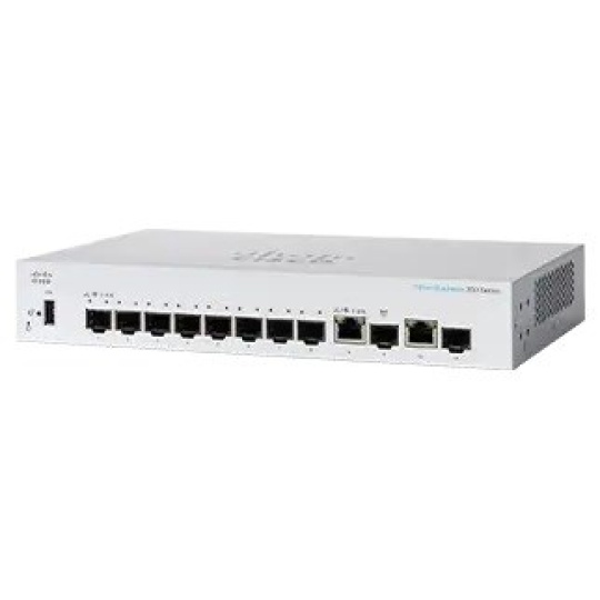 Cisco switch CBS350-8S-E-2G-EU (8xSFP, 2xGbE/SFP combo,fanless) - REFRESH