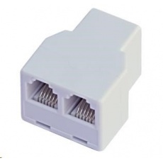 Dvojspojka RJ12, 1x6p6c/2x6p6c - telefonní Dvojspojka RJ12, 1x6p6c/2x6p6c - telefonní