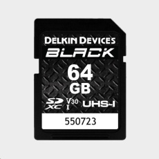 Delkin SDXC BLACK Rugged UHS-I R90/W90 (V30) 64GB Delkin SDXC BLACK Rugged UHS-I R90/W90 (V30) 64GB