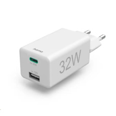 Hama rychlá USB nabíječka USB-C PD/QC, USB-A, 32 W Hama rychlá USB nabíječka USB-C PD/QC, USB-A, 32 W