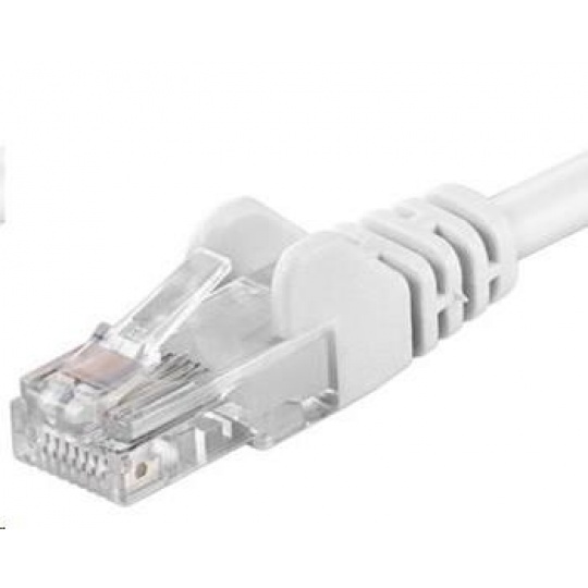 PREMIUMCORD Patch kabel UTP RJ45-RJ45 CAT5e 0.5m bílá