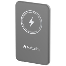VERBATIM Powerbanka Charge 'n' Go, Magnetická, 5000 mAh, USB-C, Šedá VERBATIM Powerbanka Charge 'n' Go, Magnetická, 5000 mAh, USB-C, Šedá
