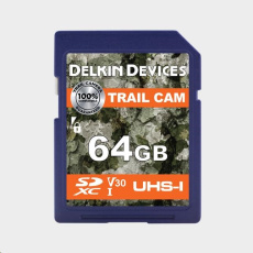 Delkin SDXC Trail Cam R100/W50 (V30) 64GB Delkin SDXC Trail Cam R100/W50 (V30) 64GB