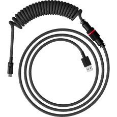 HyperX USB-C Coiled Cable Gray-Black - Příslušenství ke klávesnici HyperX USB-C Coiled Cable Gray-Black - Příslušenství ke klávesnici