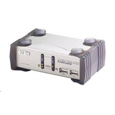 ATEN přepínač KVMP 2-port VGA USB2.0 PS2, audio, 1,2m kabely ATEN přepínač KVMP 2-port VGA USB2.0 PS2, audio, 1,2m kabely