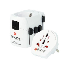 SKROSS cestovní adaptér PRO World, 6.3A max., uzemněný, vč. adaptéru pro ostatní vidlice, univerzální pro celý svět SKROSS cestovní adaptér PRO World, 6.3A max., uzemněný, vč. adaptéru pro ostatní vidlice, univerzální pro celý svět