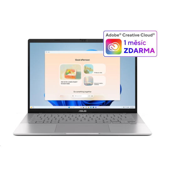 ASUS NTB Vivobook S14 (S3407CA-LY008W), Ultra 7 255H, 14.0" 1920x1200, 16GB, 1TB SSD, UHD, W11 Home, Cool Silver