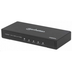 Manhattan HDMI rozdělovač, 4K 4-Port HDMI Splitter, 4K@60Hz, AC Powered, černá Manhattan HDMI rozdělovač, 4K 4-Port HDMI Splitter, 4K@60Hz, AC Powered, černá
