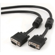 GEMBIRD Kabel VGA propojovací 1,8m, černý (HD15M/M, dvojité stínění, feritová jádra) GEMBIRD Kabel VGA propojovací 1,8m, černý (HD15M/M, dvojité stínění, feritová jádra)