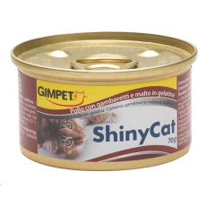 SHINY CAT kure+kreveta+maltoza 70g konzerva SHINY CAT kure+kreveta+maltoza 70g konzerva