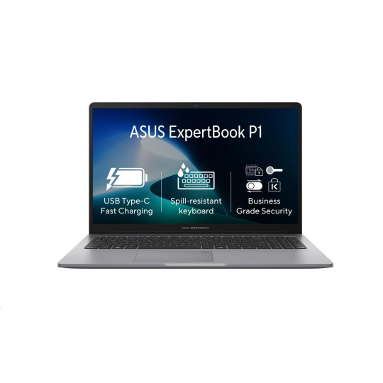 ASUS NTB ExpertBook P1 (P1503CVA-S70760X), i7-13620H, 15.6" 1920x1080, 16GB, 1TB SSD, UHD, W11 Pro, Misty Grey ASUS NTB ExpertBook P1 (P1503CVA-S70760X), i7-13620H, 15.6" 1920x1080, 16GB, 1TB SSD, UHD, W11 Pro, Misty Grey