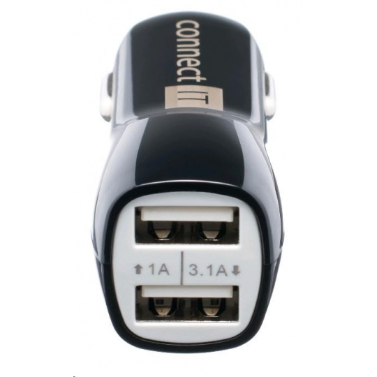 CONNECT IT USB PREMIUM nabíječka univerzální do auta (2x USB 3,1A a 1A., autoadaptér CL)