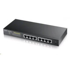 Zyxel GS1900-8HP v3 8-port Desktop Gigabit Web Smart PoE switch: 8x Gigabit metal, IPv6, PoE budget 70W, fanless Zyxel GS1900-8HP v3 8-port Desktop Gigabit Web Smart PoE switch: 8x Gigabit metal, IPv6, PoE budget 70W, fanless