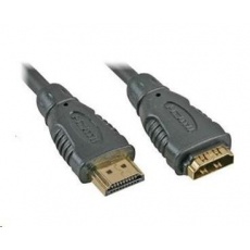 PREMIUMCORD Kabel prodlužovací HDMI - HDMI 5m, zlacené konektory