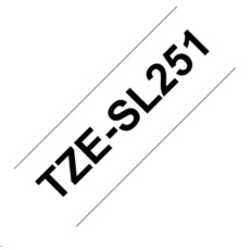 BROTHER TZESL251 - kazeta TZ šířky 24mm, lamino TZE-SL251, bílá/černé písmo BROTHER TZESL251 - kazeta TZ šířky 24mm, lamino TZE-SL251, bílá/černé písmo
