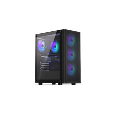 Endorfy skříň Ventum 200 ARGB / 4x120mm PWM ARGB fan / 2xUSB / tvrzené sklo / černá Endorfy skříň Ventum 200 ARGB / 4x120mm PWM ARGB fan / 2xUSB / tvrzené sklo / černá