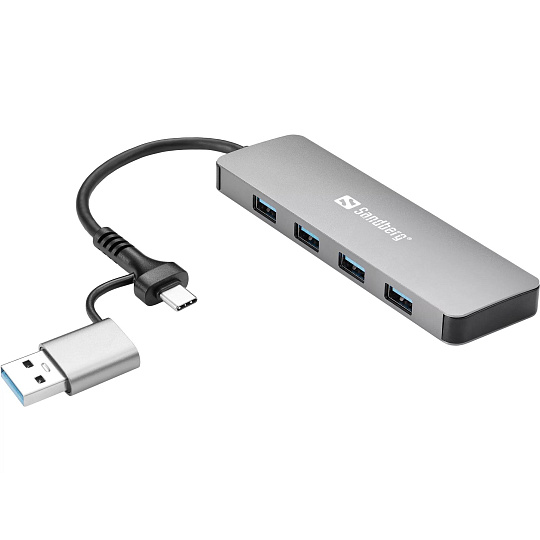 Sandberg USB-C/A to 4xUSB 3.0 Hub Sandberg USB-C/A to 4xUSB 3.0 Hub