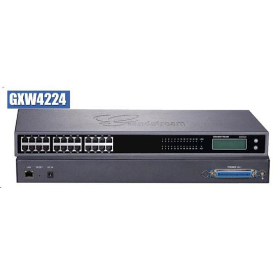 Grandstream GXW4224, analogová VoIP brána, 24x FXS, 1 × RJ45 10/100/1000 Mbps