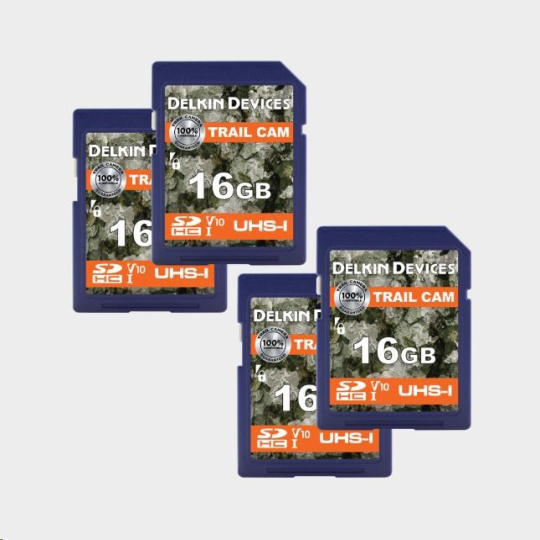 Delkin SDHC Trail Cam R100/W30 (V10) 16GB (4-pack)