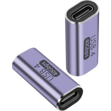 PremiumCord 40Gbps Aluminium USB-C Female - USB-C Female spojka PremiumCord 40Gbps Aluminium USB-C Female - USB-C Female spojka