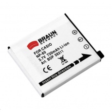 Braun akumulátor CASIO NP-60, 720mAh Braun akumulátor CASIO NP-60, 720mAh