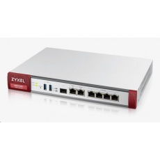 Zyxel USGFLEX200 firewall with 1-year UTM bundle, 2x gigabit WAN, 4x gigabit LAN/DMZ, 1x SFP, 2x USB