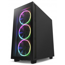 NZXT skříň H7 Elite Edition / ATX / 4x120mm (3xRGB) fan / USB-C /2x USB/ proskl. bočnice / proskl. přední panel / černá NZXT skříň H7 Elite Edition / ATX / 4x120mm (3xRGB) fan / USB-C /2x USB/ proskl. bočnice / proskl. přední panel / černá