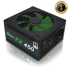 EVOLVEO FX 450, zdroj 450W ATX, 14cm, tichý, 80+ White, záruka 3 roky, černý EVOLVEO FX 450, zdroj 450W ATX, 14cm, tichý, 80+ White, záruka 3 roky, černý