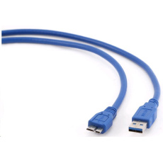 GEMBIRD Kabel USB 3.0 A-Micro B propojovací 1,8m (modrý) GEMBIRD Kabel USB 3.0 A-Micro B propojovací 1,8m (modrý)