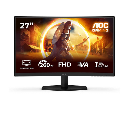 AOC MT VA LCD WLED 27" C27G42ZE - Fast VA panel, 1920x1080, 260Hz, 1ms, HDMI, DP, Zakřivený AOC MT VA LCD WLED 27" C27G42ZE - Fast VA panel, 1920x1080, 260Hz, 1ms, HDMI, DP, Zakřivený