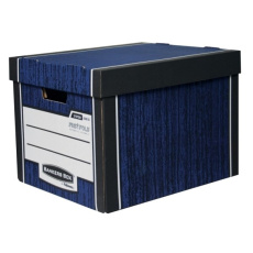 Archivační kontejner Fellowes Bankers Box Woodgrain modrá (2ks) Archivační kontejner Fellowes Bankers Box Woodgrain modrá (2ks)