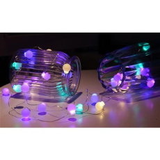 Solight LED vánoční řetěz barevné koule, 40x LED, 4m, 2x AA Solight LED vánoční řetěz barevné koule, 40x LED, 4m, 2x AA
