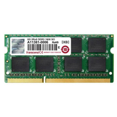 SODIMM DDR3 8GB 1600MHz TRANSCEND JetRam™, 512Mx8 CL11, retail SODIMM DDR3 8GB 1600MHz TRANSCEND JetRam™, 512Mx8 CL11, retail