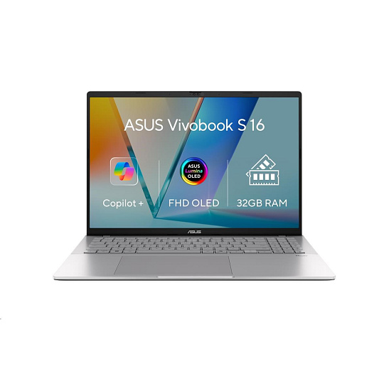ASUS NTB Vivobook S16 (M3607GA-OLED012WZ), Ryzen AI 7 445, 16" 1920 x 1200, 16GB, 512GB SSD, Radeon, W11 Home, Gray ASUS NTB Vivobook S16 (M3607GA-OLED012WZ), Ryzen AI 7 445, 16" 1920 x 1200, 16GB, 512GB SSD, Radeon, W11 Home, Gray